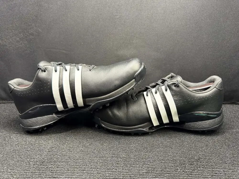 Adidas Tour360 24 Men's Spiked Golf Shoes - Core Black/Cloud White